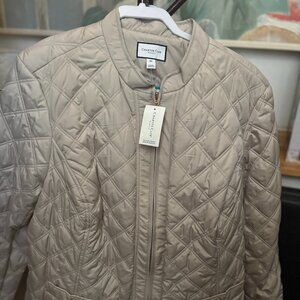 Charter Club Tan Quilted Jacket